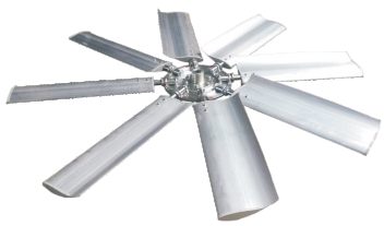 HMK方形横流式双通道防白烟节水消雾冷却塔——轴流风机